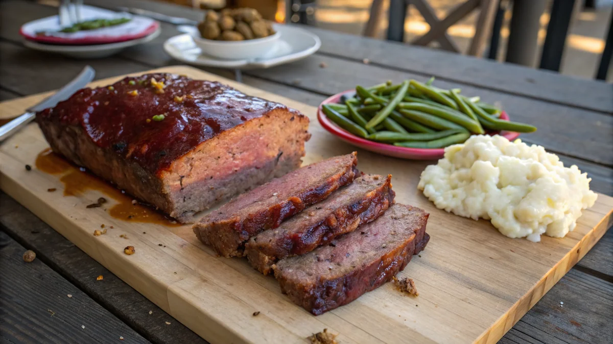 BBQ Meatloaf recipe by Chef Mia, photographed in a natural light Texas kitchen
