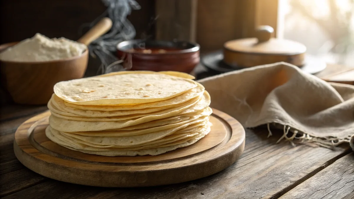 Buttery Tortillas recipe by Chef Mia, photographed in a natural light Texas kitchen