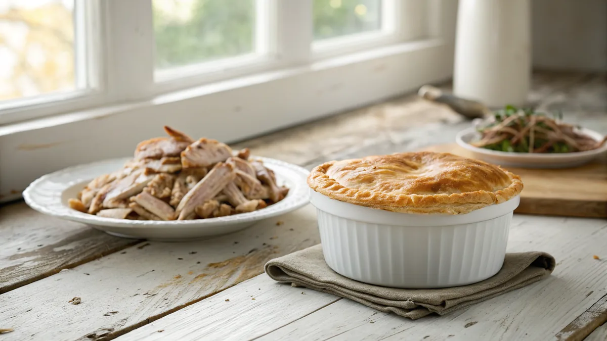 Leftover Turkey Recipes recipe by Chef Mia, photographed in a natural light Texas kitchen