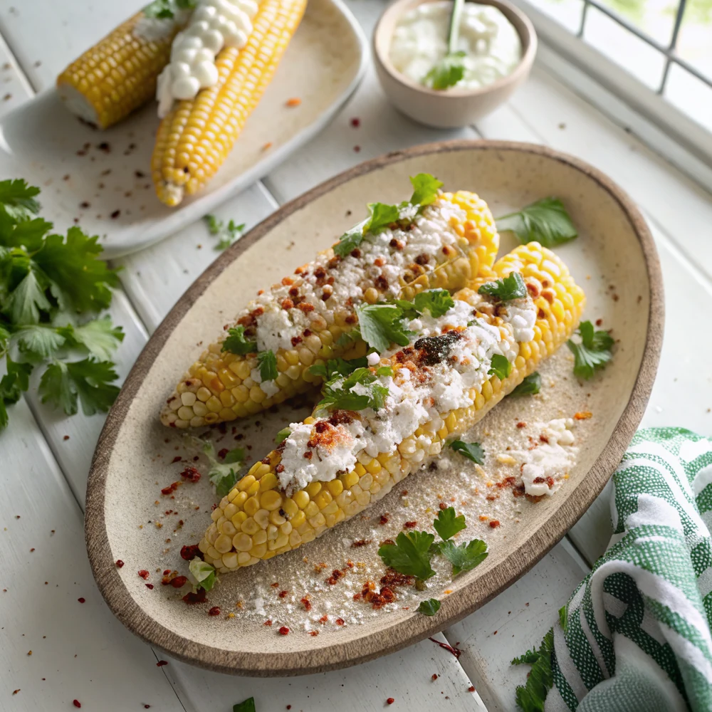 Mexican, Street, Corn, (Elote)