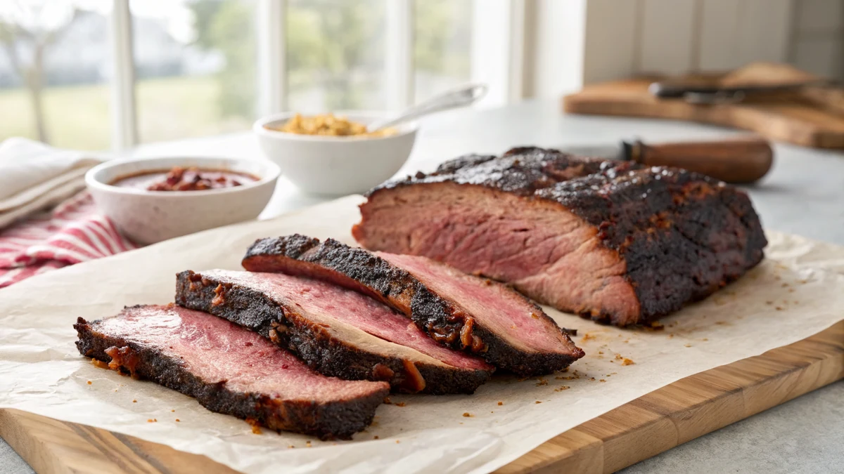 Smoked Beef Country Style Ribs recipe by Chef Mia, photographed in a natural light Texas kitchen
