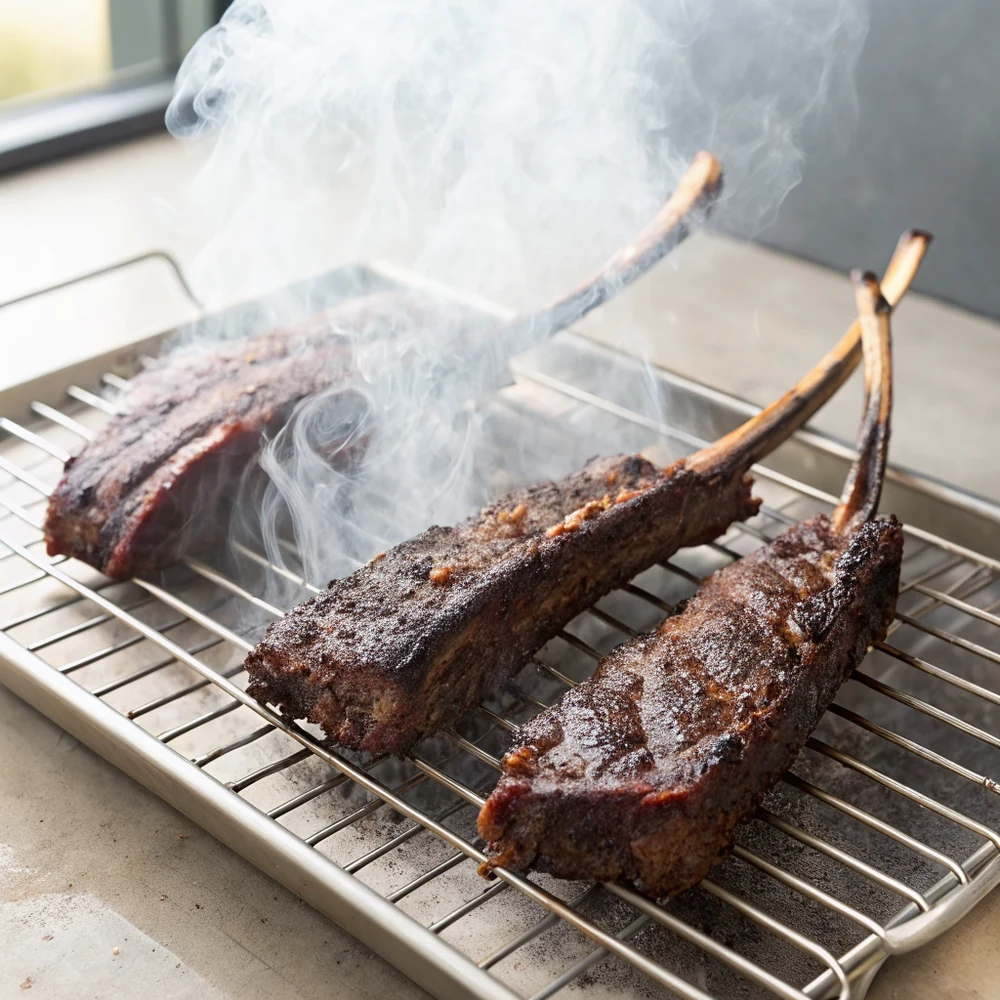 Smoked, Venison, Ribs
