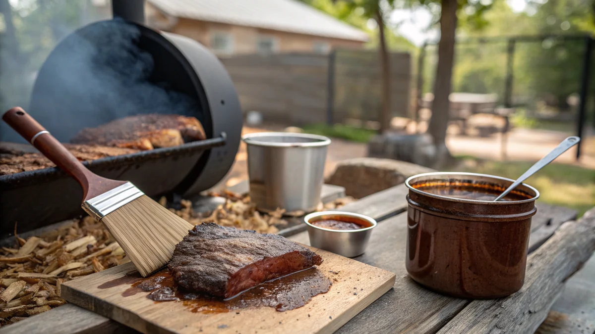 Texas BBQ Mop Sauce recipe by Chef Mia, photographed in a natural light Texas kitchen
