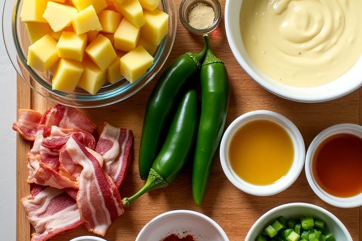 Close-up of texas bbq potato salad showing texture, color, and serving detail