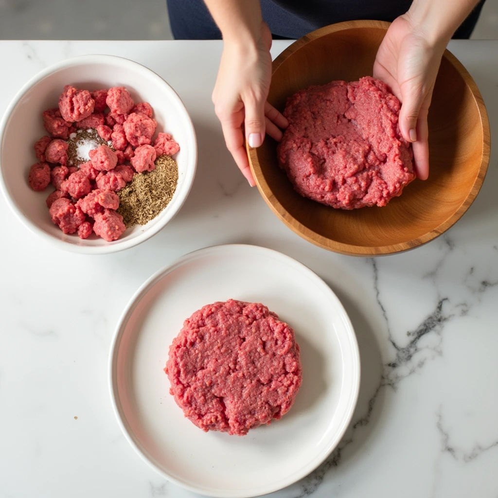 Forming hamburger patties